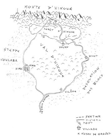 Le Val d'Hingue : la carte de Jacques Giralt...