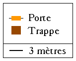 Plan de la demeure de Sulfurine Nytra, légende et échelle...