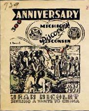 Jean Nicolet - Enveloppe premier jour datée du jour d'émission, le 7 juillet 1934...