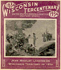 Jean Nicolet - Enveloppe premier jour datée du jour d'émission, le 7 juillet 1934...