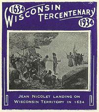 Jean Nicolet - Enveloppe premier jour datée du jour d'émission, le 7 juillet 1934...