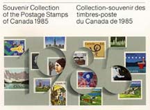 Catalogue souvenir des timbres canadiens de 1985...