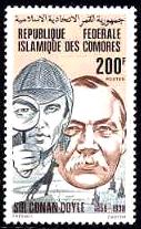 Timbre Sherlock Holmes - Comores - 1980...