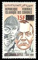 Timbre Sherlock Holmes - Comores - 1980...