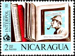 Timbre Sherlock Holmes - Nigaragua 1972...