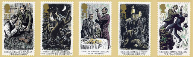 Timbre Sherlock Holmes - Grande Bretagne - 1993...